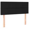 cadre de lit avec matelas Noir 90x190 cm Velours