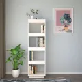 Bibliothèque/Séparateur de pièce Blanc 40x35x135 cm Pin massif