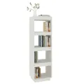 Bibliothèque/Séparateur de pièce Blanc 40x35x135 cm Pin massif