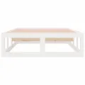 Cadre de lit Blanc 90x200 cm Bois massif