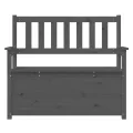 Banc Gris 112,5x51,5x96,5 cm Bois de pin massif
