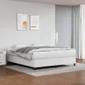 cadre de lit Blanc 180x200 cm Similicuir