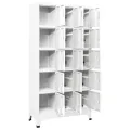 Armoire à casiers Gris clair 90x40x180 cm Acier