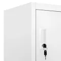 Armoire à casiers Gris clair 90x40x180 cm Acier