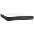 cadre de lit avec matelas Noir 140x200 cm Similicuir