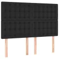 cadre de lit avec matelas Noir 140x200 cm Similicuir