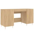 Bureau chêne sonoma 140x50x75 cm bois d'ingénierie