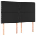cadre de lit avec matelas Noir 140x190 cm Similicuir