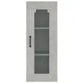 Armoire murale suspendue Gris béton 34,5x34x90 cm