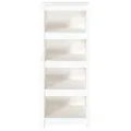 Bibliothèque Blanc 50x35x125,5 cm Bois de pin massif