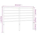 Tête de lit métal noir 160 cm