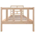 Cadre de lit bois de pin massif 90x190 cm simple