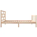 Cadre de lit bois de pin massif 90x190 cm simple