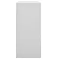 Armoire de bureau porte coulissante Gris clair 90x40x90cm Acier