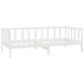 Lit Blanc Bois de pin massif 90x200 cm
