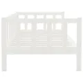 Lit Blanc Bois de pin massif 90x200 cm