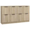 Buffets 2 pcs Chêne Sonoma 60x30x70 cm Bois d'ingénierie