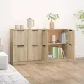 Buffets 2 pcs Chêne Sonoma 60x30x70 cm Bois d'ingénierie