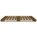 Lit de palette Marron miel 140x190 cm Bois de pin massif