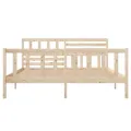 Cadre de lit Bois massif 140x190 cm