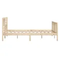 Cadre de lit Bois massif 140x190 cm