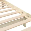 Cadre de lit Bois massif 140x190 cm