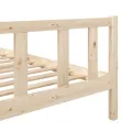 Cadre de lit Bois massif 140x190 cm