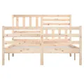 Cadre de lit Bois massif 140x200 cm