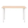 Table de salle à manger 120x60x73 cm Chêne et blanc