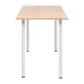Table de salle à manger 120x60x73 cm Chêne et blanc