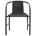 Chaises de jardin 8 pcs Rotin plastique et acier 110 kg