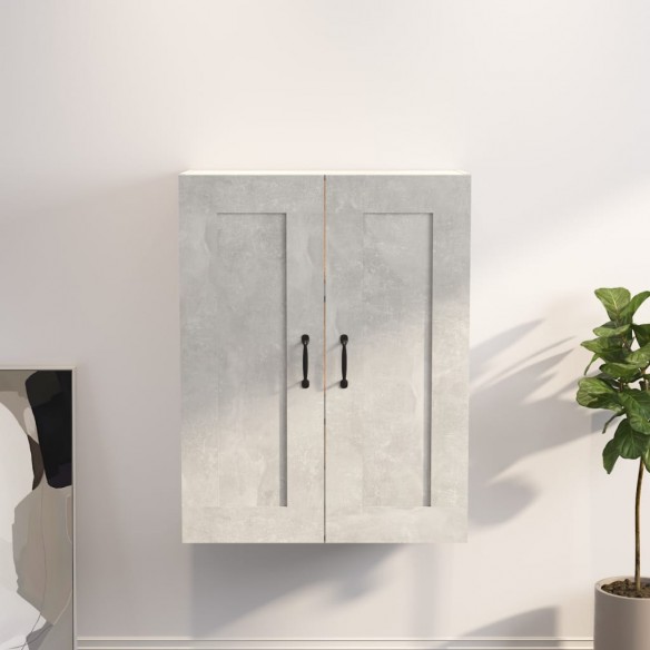 Armoire murale suspendue Gris béton 69,5x32,5x90 cm