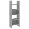 Bibliothèque Gris béton 60x35x180 cm Aggloméré