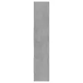 Bibliothèque Gris béton 60x35x180 cm Aggloméré