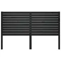 Tête de lit Noir 186x4x100 cm Bois massif de pin
