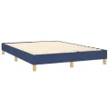 cadre de lit Bleu 140x190 cm Tissu