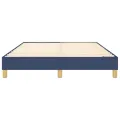 cadre de lit Bleu 140x190 cm Tissu