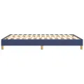 cadre de lit Bleu 140x190 cm Tissu
