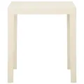 Table de jardin Blanc 79x65x72 cm Plastique