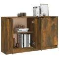 Buffets 2 pcs Chêne fumé 60x30x70 cm Bois d'ingénierie
