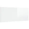 Tête de lit Blanc brillant 200x1,5x80 cm Bois d'ingénierie