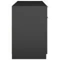 Bureau noir 100x50x75 cm bois d'ingénierie