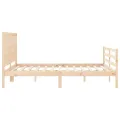Cadre de lit avec tête de lit 160x200 cm bois massif