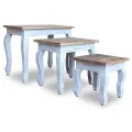 Ensemble de tables gigognes 3 pcs Bois de récupération massif
