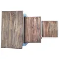Ensemble de tables gigognes 3 pcs Bois de récupération massif
