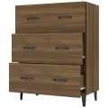 Buffet chêne marron 69,5x34x90 cm bois d'ingénierie