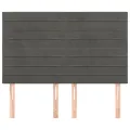 Têtes de lit 4 pcs Gris foncé 72x5x78/88 cm Velours