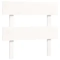 Cadre de lit et tête de lit blanc 100x200 cm bois massif