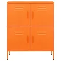 Armoire de rangement Orange 80x35x101,5 cm Acier