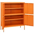 Armoire de rangement Orange 80x35x101,5 cm Acier